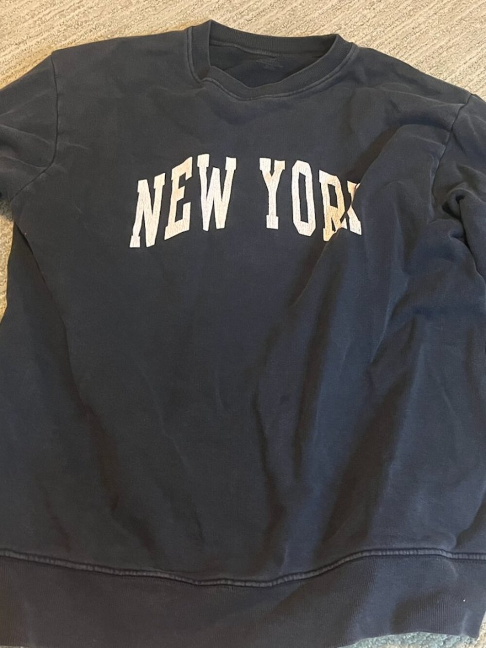 Brandy navy new york crewneck